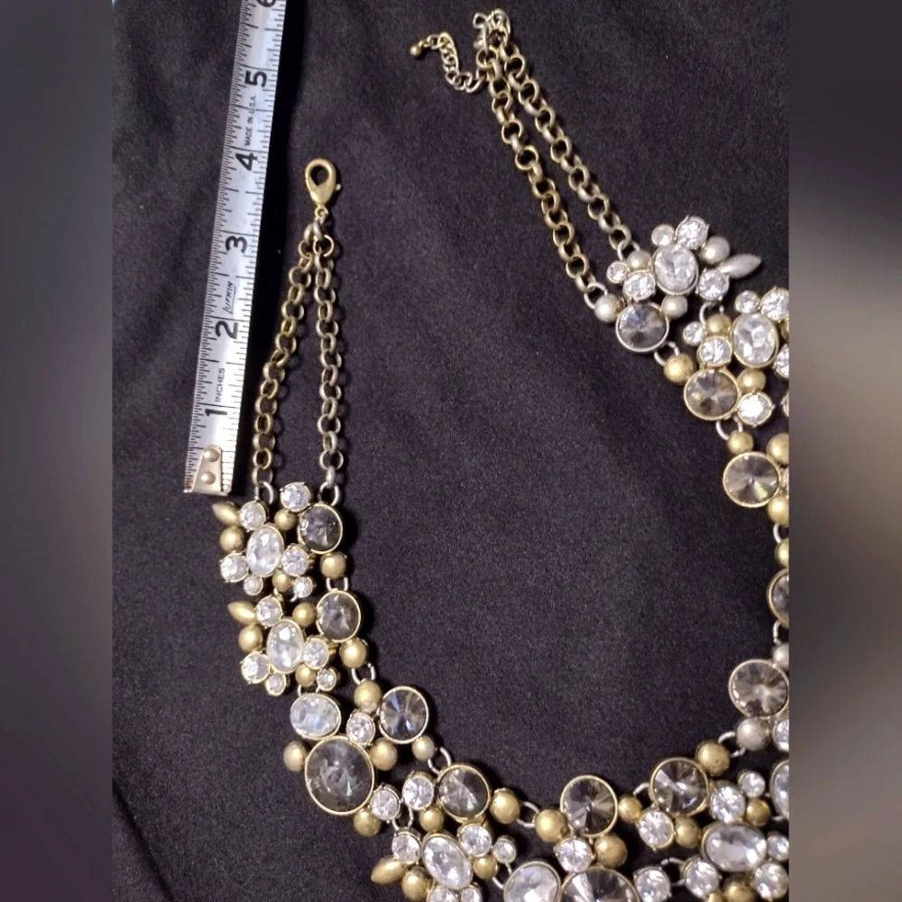 Chunky Rhinestone Statement Necklace - image 6